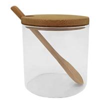 Pote Mimo VD23050 Vidro Transparente com Colher