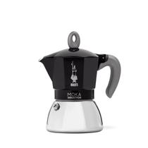 Pote Moka Bialetti Moka Induction 6 xícaras de 280 ml, preto Pote Moka Bialetti Moka Induction 6 xícaras de 280 ml, preto