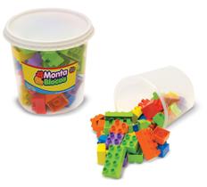 Pote Monta Blocos Com 40 Peças Kepler Brinquedos