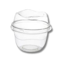 Pote Mousse com Tampa Alta 110ml Cristal G670 Galvanotek com 250 unidades