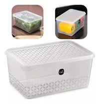 Pote Multiuso 2 Litros Transparente Translucido De Plástico Com Tampa Uz Pote Multiuso 2 Litros Transparente Translucido De Plástico Com Tampa Uz