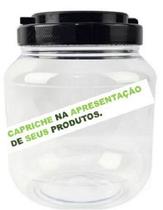 Pote Multiuso Bazar 2000ML Cristal com Tampa Lacre G1436 com 02 unidades Pote Multiuso Bazar 2000ML Cristal com Tampa Lacre G1436 com 02 unidades