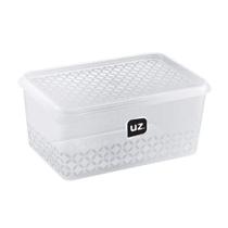 Pote Multiuso c/ Tampa 1L Transparente de Plástico UZ Utilidades - UZ396-TR Pote Multiuso c/ Tampa 1L Transparente de Plástico UZ Utilidades - UZ396-TR