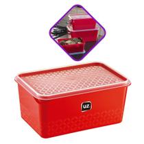 Pote Multiuso Caixa Organizadora M 2L Com Tampa Pote Vasilha - UZ Utilidades Pote Multiuso Caixa Organizadora M 2L Com Tampa Pote Vasilha - UZ Utilidades