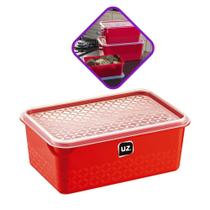 Pote Multiuso Caixa Organizadora P 1L Com Tampa Pote Vasilha - UZ Utilidades