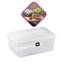 Pote Multiuso Caixa Organizadora P 1L Com Tampa Pote Vasilha - UZ Utilidades