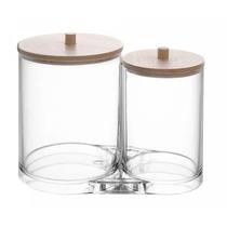 Pote Multiuso de Poliestireno com Tampa de Bambu My Box 5994 - Lyor