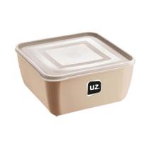 Pote Multiuso Organizador Alimento Quadrado Resistente Com Tampa 1.5l Uz Pote Multiuso Organizador Alimento Quadrado Resistente Com Tampa 1.5l Uz
