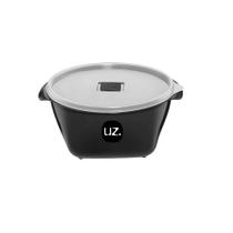 Pote multiuso plastico redondo premium 2l preto