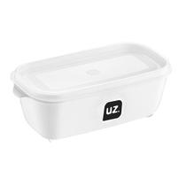 Pote Multiuso Premium Retangular 500 mL Armazenamento Alimentos Prático Polipropileno Livre de BPA Resistente Micro-ondas Freezer