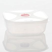Pote Multiuso Quadrado 320ml com Válvula Goiaba - Top Line