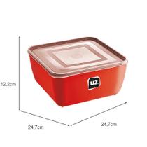 Pote Multiuso Quadrado 5 Litros - Pote Resistente - Uz utilidades Pote Multiuso Quadrado 5 Litros - Pote Resistente - Uz utilidades