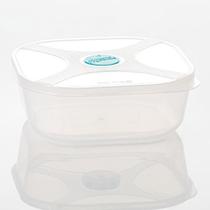 Pote Multiuso Quadrado 740ml com Válvula Verde - Top Line