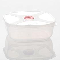 Pote Multiuso Quadrado 740ml com Válvula Vermelho Top Line