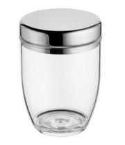Pote Multiuso Tampa Inox Banheiro Casa Porta Condimentos 300ml Banheiro Porta Cotonete Organizador Temperos Casa Cozinha Ata Qualidade