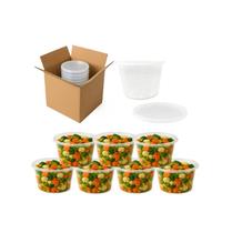 Pote Multiuso Tampa Lacre Freezer Microondas 50 Unidades 450ml