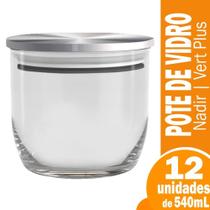 Pote nadir vert plus pequeno 540ml com tampa 9f065 12x1