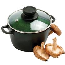 Pote Norpro Nonstick Mini 1L com tampa de vidro ventilada, base de 1 mm Pote Norpro Nonstick Mini 1L com tampa de vidro ventilada, base de 1 mm