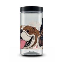 Pote organizador 2000ml mix dog estampa cachorro mantimento Pote organizador 2000ml mix dog estampa cachorro mantimento