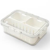 Pote Organizador Com Tampa 3 Divisórias Para Geladeira Pote Organizador Com Tampa 3 Divisórias Para Geladeira