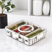 Pote Organizador com Tampa 4 Dìvisórias