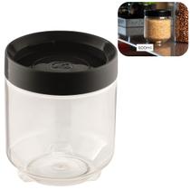Pote Organizador Conecta 600ml Preto com Tampa Empilhável para Mantimentos UZ