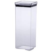 Pote Organizador De Alimentos Quadrado Hermético 2200ml Em Acrílico Paramount