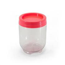 Pote Organizador Gire e Trave Empilha Fácil 380ml Rosa