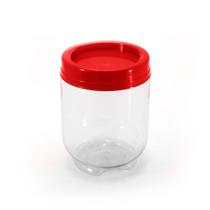 Pote Organizador Gire e Trave Empilha Fácil 380ml Vermelho