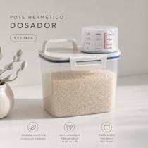 Pote Organizador Hermético Dosador Multiuso 1500 ml Pote Organizador Hermético Dosador Multiuso 1500 ml