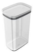 Pote Organizador Hermético Retangular Block 2,3L Natural Ob7