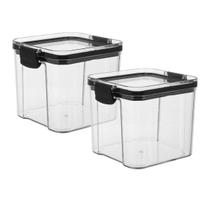 Pote Organizador Kit 2 Uni Conserva Veda Trava Acrilico Tempero Hermetico Tampa Conserva Multiuso Cozinha Armario Mantimento Pote Organizador Kit 2 Uni Conserva Veda Trava Acrilico Tempero Hermetico Tampa Conserva Multiuso Cozinha Armario Mantimento
