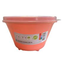 Pote Organizador Multiuso Alimentos Redondo 300ml Rosa Claro - TOPLINE