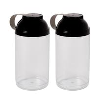 Pote Organizador Multiuso com Tampa Flip e Alça 1,6LT Mantimentos Sabão Ração - Pote Organizador Multiuso com Tampa Flip e Alça 1,6LT Mantimentos Sabão Ração -