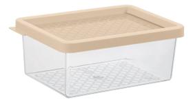 Pote Organizador Multuso De Plastico Para Alimentos 15x11cm