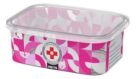 Pote Organizador Passeio Petiscos Retangular Pet 1,4 L Potte