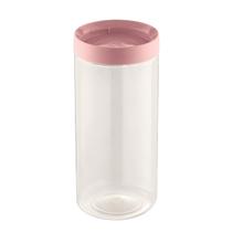 Pote Organizador Porta Macarrão Arroz Feijão Uz Conecta 1,2L C/ Tampa Rosqueável Rosa