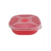 Pote Organizador Quadrado 520 ML Goiaba 765-2 - Top Line Pote Organizador Quadrado 520 ML Goiaba 765-2 - Top Line
