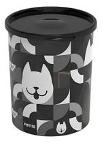 Pote Organizador Redondo Alto Pet 2,1 L Petiscos Ração Potte Pote Organizador Redondo Alto Pet 2,1 L Petiscos Ração Potte