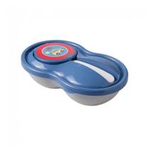 Pote Papinha Com Colher E Tampa Carrinhos 320ml - Plasútil