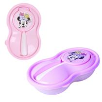 Pote Papinha Infantil Com Colher Tampa Minnie 320ml Plasútil Pote Papinha Infantil Com Colher Tampa Minnie 320ml Plasútil
