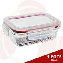 Pote Papinha Vidro Trava Tampa 370ML Cor Sortida Lancheira Pote Papinha Vidro Trava Tampa 370ML Cor Sortida Lancheira