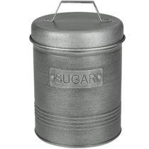 Pote para Açúcar 1,50L Lata Sugar Porta Condimentos em Aço Soho Yoi Grafite