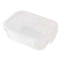 Pote Para Alimento Hermético Retangular Vidro 550ml