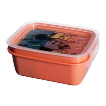 Pote Para Alimento Tipo Marmita Para Passeio / Escola Com Trava de Segurança Marvel Disney 850ml Plasútil