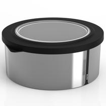 Pote para Alimentos 1300ml Metallic Redondo C/Tampa Bpa Free