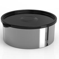 Pote para Alimentos 1,3Lts Metallic Redondo C/Tampa Bpa Free