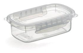 Pote Para Alimentos 500 ML Com Tampa e Travas Transparente 17x11x5Cm Nitron Pote Para Alimentos 500 ML Com Tampa e Travas Transparente 17x11x5Cm Nitron