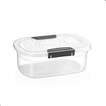 Pote Para Alimentos Mantimentos 4 Litros Com Travas Preto Pote Para Alimentos Mantimentos 4 Litros Com Travas Preto