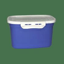 Pote Para Alimentos Retangular Grande Com Travas 3 Litros
